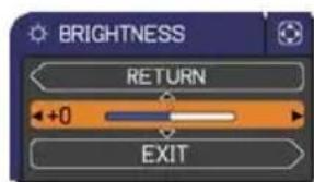 BRIGHTNESS RETURN +0 EXIT