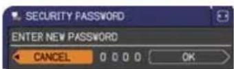 HITACHI CP-WX2520 - SECURITY PASSWORD CHANGE - 1