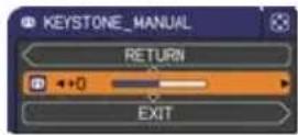 HITACHI CP-WX2520 - Correcting the keystone distortions - 3