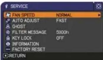 HITACHI CP-WX2520 - OPTION menu - 4