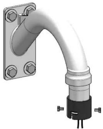Moog Videolarm FDP7T12N-3 - Screw the coupling onto the pipe threads until it is hand tight. - 1