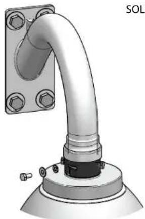 Moog Videolarm PFD7CS-3 - Make the appropriate wiring connections from the dome to the gooseneck. - 1