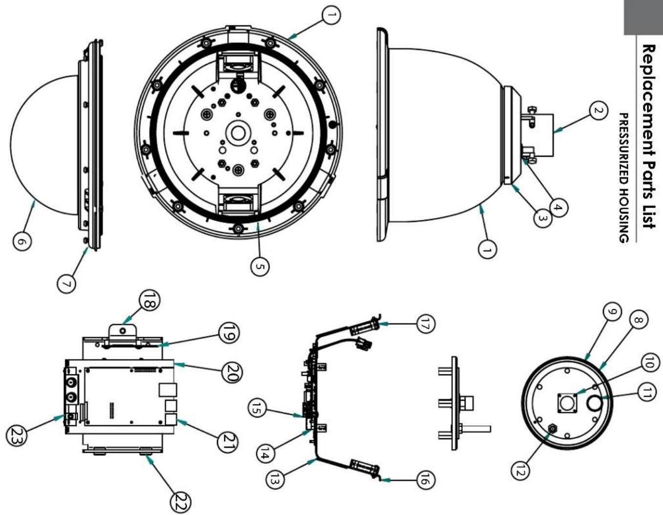Moog Videolarm PFD7CS-3 - After purging check the housing pressure. It should be around 5psi (.34bar). - 1