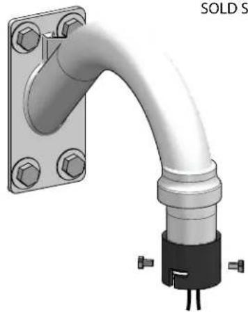 Moog Videolarm PFD7TN-3 - Screw the coupling onto the pipe threads until it is hand tight. - 1