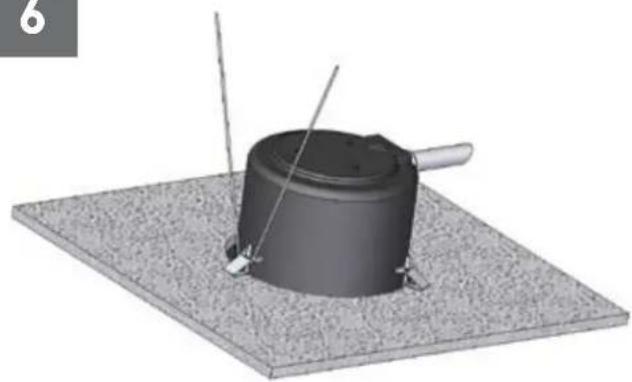 Moog Videolarm RM7C12S-3 - Add the safety wire to the flex conduit or continue to the next step. - 1