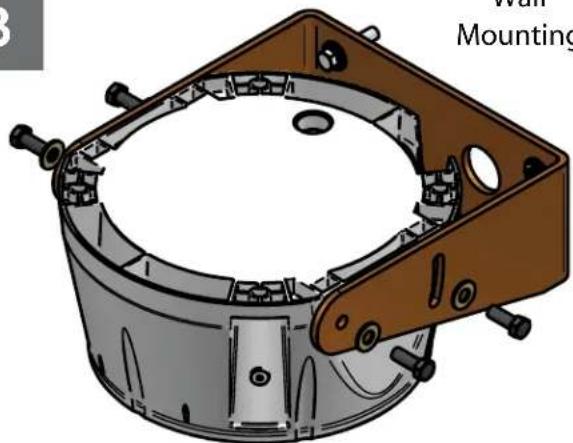 Moog Videolarm SM7CN-3 - Mount only to suitable material such as brick, concrete, wood, etc. (Wall mount sold separately) - 1