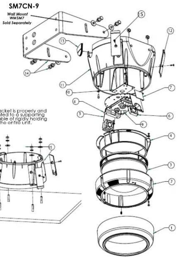 Moog Videolarm SM7TN-3 - Replacement Parts List - 4