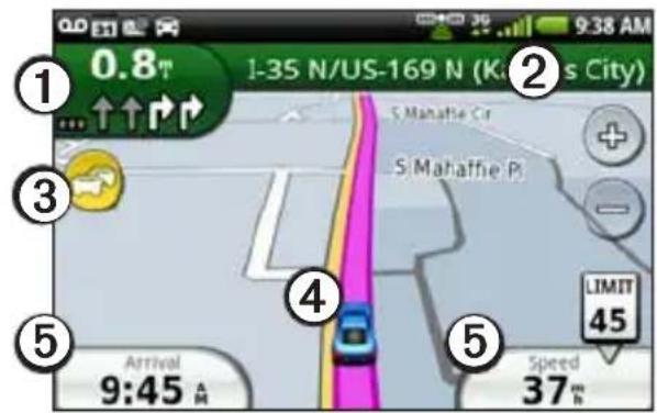 0.8 N 1-35 N/US-169 N (Ku's City) S Mahaffie Cr S Mahaffie P Limit 45 Arrival 9:45 A Speed 37 m
