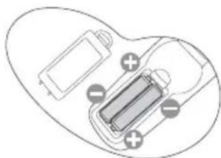 BENQ 9H.J4J77.35L - Replacing the remote control battery - 2