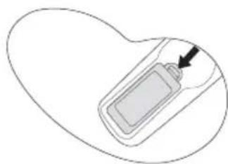 BENQ 9H.J4J77.35L - Replacing the remote control battery - 1