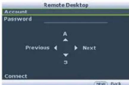 Remote Desktop Account Password Previous A Next 3 Connect New Back