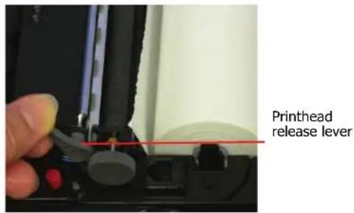 Printhead release lever