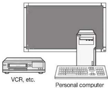 VCR, etc. Personal computer