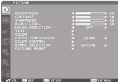 MITSUBISHI L462V-ID3450 - Basic operation of OSD - 3