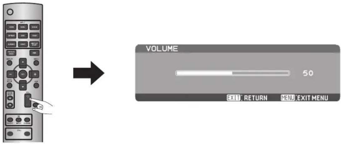 VOLUME 50 EXIT RETURN MENU EXIT MENU