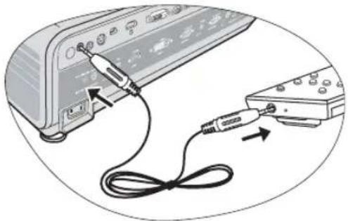 BENQ 9H.J2D77.Q7A - Making the remote control a wired control - 1