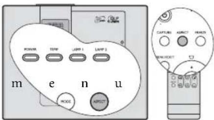 POWER TEMP LAMP 1 LAMP 2 m e n u MODE ACCESS CAPTURE ACCESS HOLD NEW HOLD