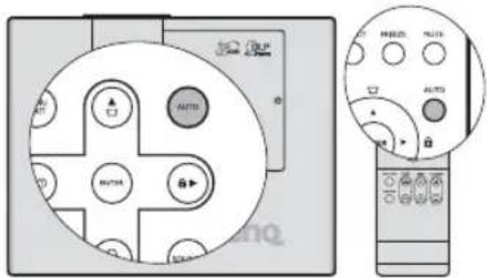 Diagram showing front and side views of a remote control panel with labeled buttons and indicators