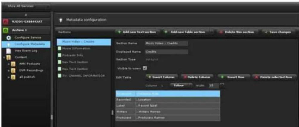 AMX Vision² Master 24TB - Configuring Metadata - 1