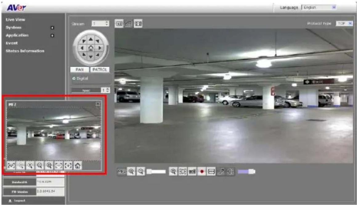 AVer Live View System Application Event Status Information Stream 1 PAI PATROL Digital Type: MI2 File Edit View Insert Backend TCP.COM F8 Version 2.2.1041.54 Language: English Protocol Type TCP Exit