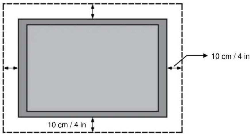10 cm / 4 in 10 cm / 4 in