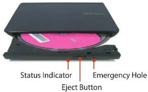 SAMSUNG ATIV NP900X4D-K01HK - Inserting and Ejecting a CD - 1
