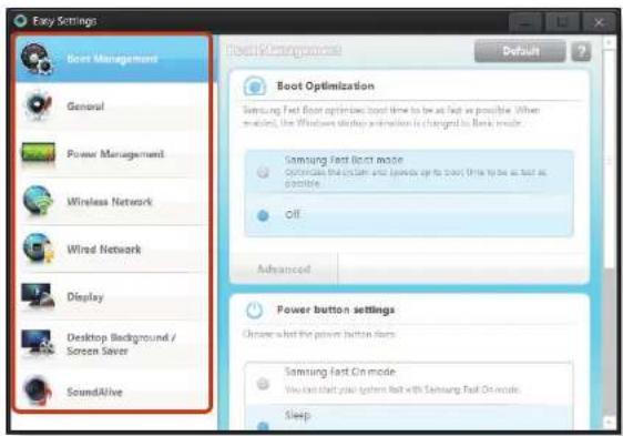 SAMSUNG ATIV NP900X4D-K01HK - Easy Settings (Optional) - 2