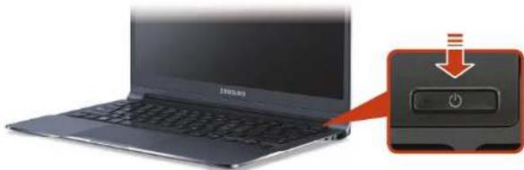 SAMSUNG ATIV NP900X4D-K01HK - Turning the computer on - 1