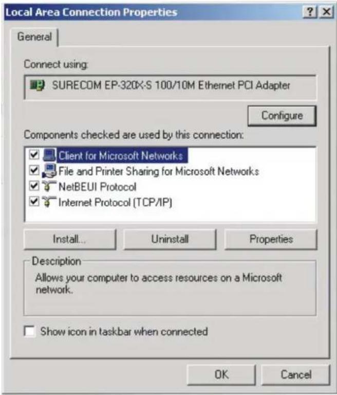 Lindy 32493 - Choose Local Area Connection and click Properties. - 2