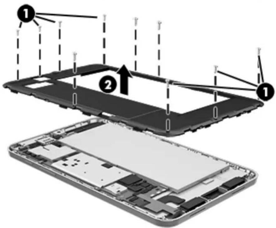 HP Stream 8 5901ca - Back cover - 3