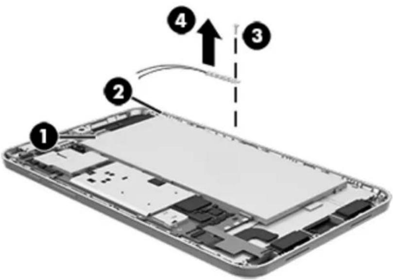 HP Stream 8 5901ca - 3G antenna board - 2