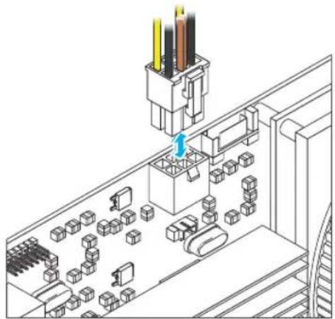 MATROX VDA1164-KITF - Connect the power supply to the decoder card - 1