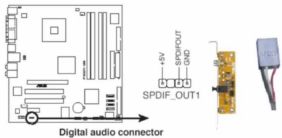 SPDIF_OUT1 +5V SPDIFOUT GND Digital audio connector