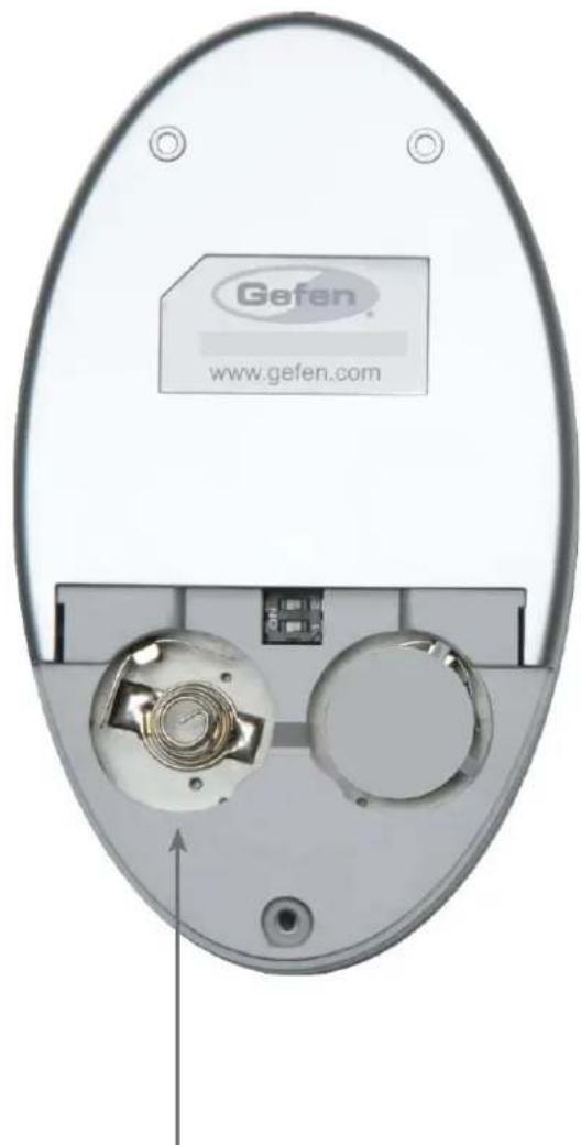 Gefen GEF-DVI-2-HDSDIPRO - Installing the IR Remote Control Battery - 1