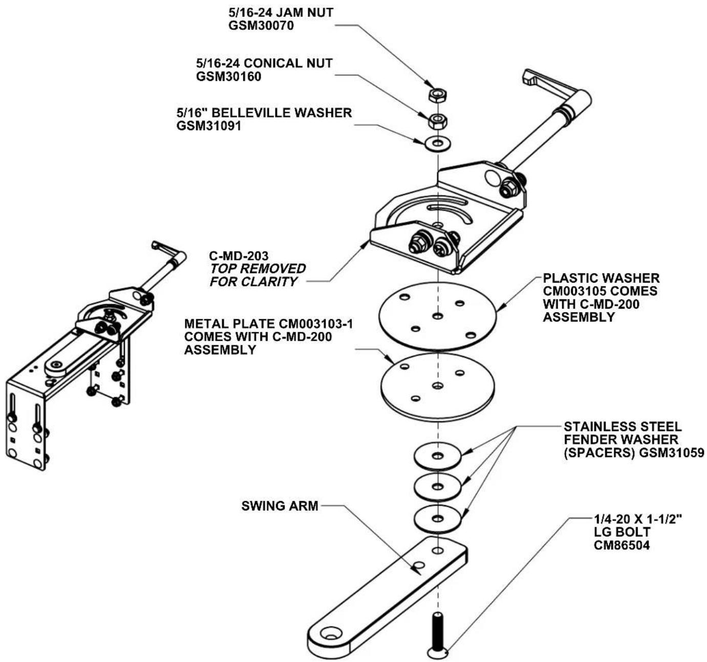 Havis C-SM-SA - ATTACH CONSOLE EXTENSION: (C-SM-600, 800, 1200 see Figure 5) - 8