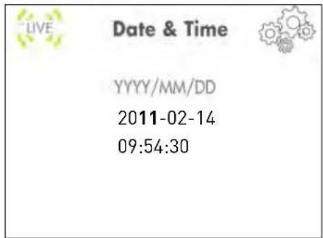 Lorex LW242B - To adjust the video monitor's date and time: - 2