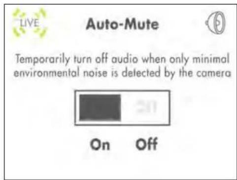 Lorex LW242B - To enable Auto-Mute: - 1