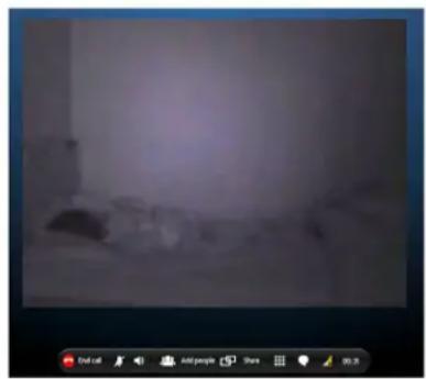 Lorex LW242B - Q: Why is my picture at night time not as clear via Skype compared to my handheld monitor? - 2