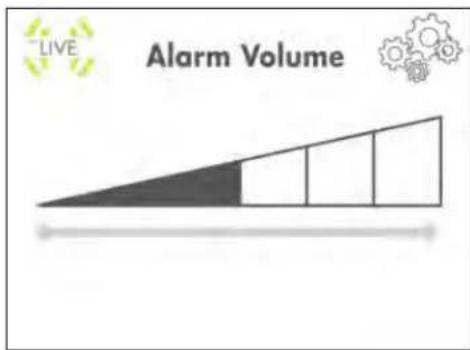 Lorex LW242B - Adjusting the alarm volume - 1