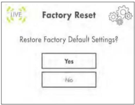 Lorex LW242B - To restore the video monitor factory defaults: - 1