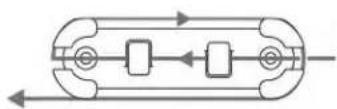 Lorex LW242B - Using the cable clips - 2