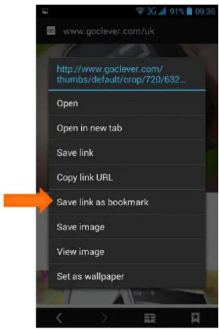 GOCLEVER Quantum 450 Lite - To start the Web browser, select: - 8