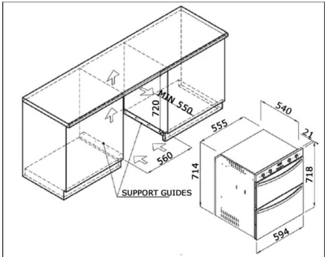 BAUMATIC BO796.5BL - Built-under installation - 1