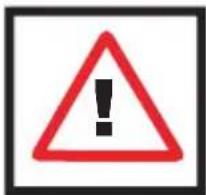 Warning sign with red triangle and exclamation mark, commonly used to indicate a hazard or alert event.