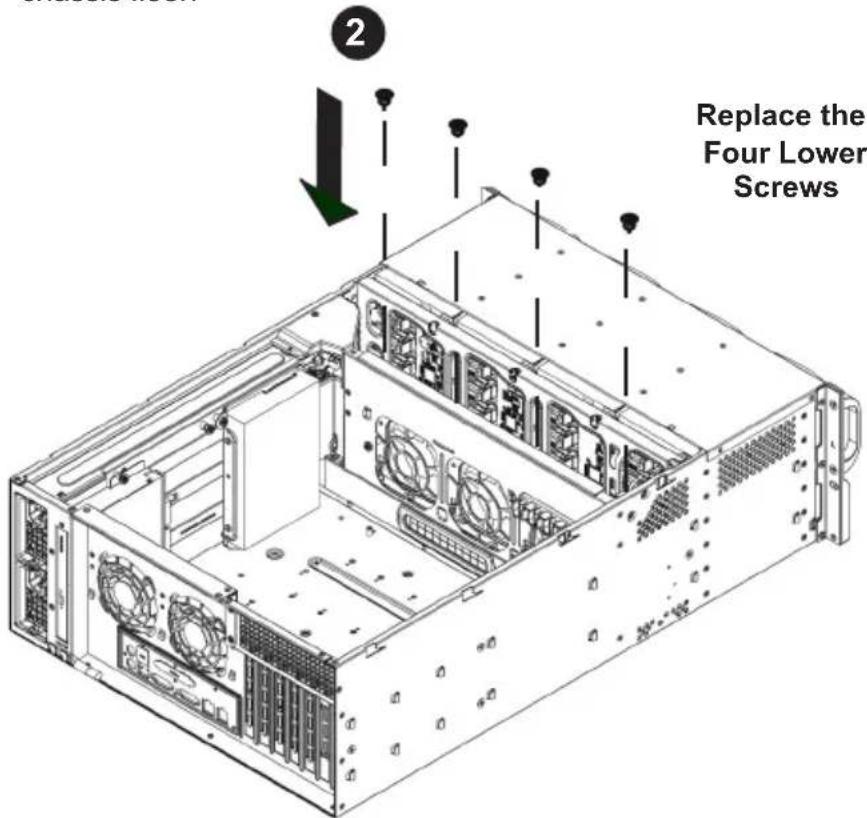 2 Replace the Four Lower Screws