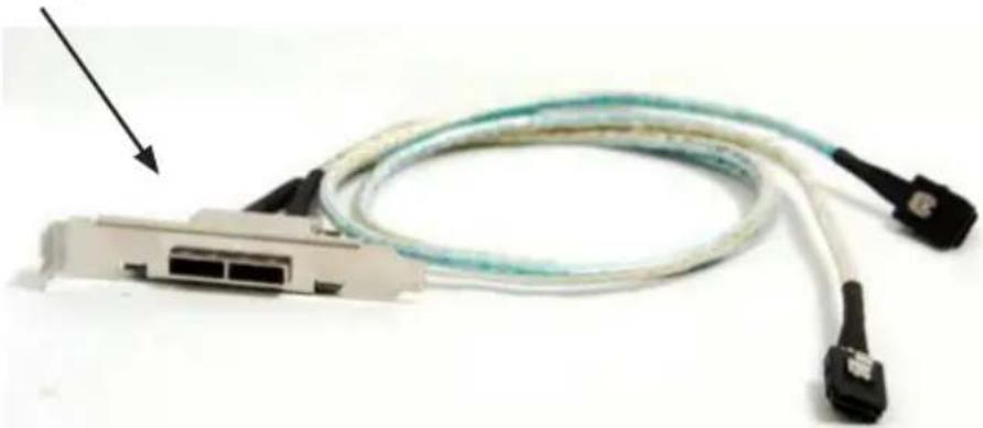 Supermicro SuperChassis 846E2-R900B - Dual HBA Configuration Cables - 1