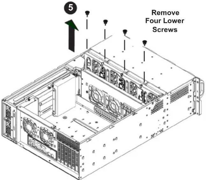 5 Remove Four Lower Screws