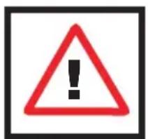 Warning sign with red triangle and exclamation mark, commonly used to indicate a hazard or alert event.