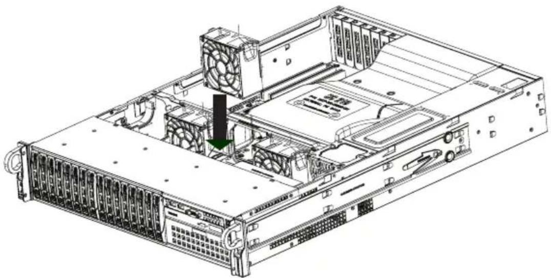Supermicro SuperChassis 213A-R900UB - Replacing a System Fan - 1