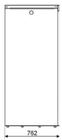 EATON Powerware 9155-20-NL-17-3x7Ah-MBS - Dimensional drawings - 2